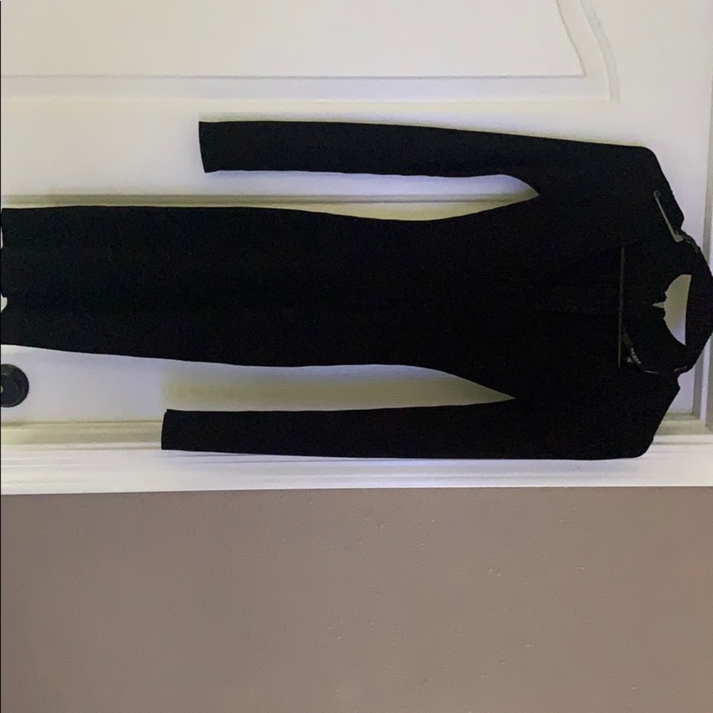 Black ribbed Guess dress NWOT size xsmall